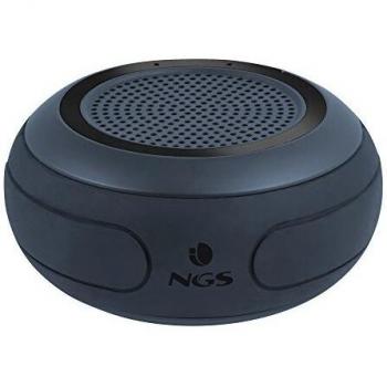 NGS Altavoz INALÁMBRICO Resistente AL Agua Roller Creek Black DE 10W Compatible con tecnologia Bluetooth/Impermeable: IPX7-3 HRS AUTONOMÍA- MICROSD.