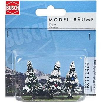 Busch 6464 - Juego de 3 árboles de Navidad nevados