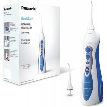 Panasonic EW1211W845 Irrigador Dental Inalámbrico con Tecnología de Aire y Agua, Capacidad 0.13 L, Recargable