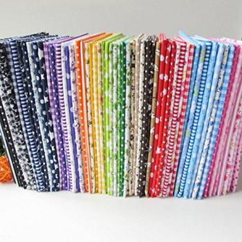 56 piezas 25 cm * 25 cmNo Repetir Diseño Impreso Tela de Algodón Floral Para Patchwork, Coser Tejido Para Patchwork, Paquetes de Acolchado Cuadrados