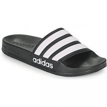 Chanclas Adidas Adilette Shower Unisex, Color Negro y Blanco, Talla 50 EU