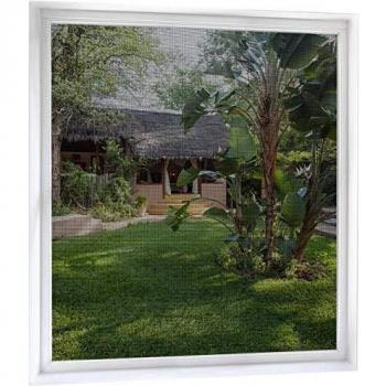 MYCARBON 2 Set Mosquitera Ventana Adhesiva Mosquiteras de Ventanas 130x150cm Negra Cortable con Cuchillo Anti Mosquitos