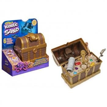 Kinetic Sand Treasure Hunt Playset with Hidden Treasures