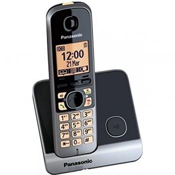 Panasonic KX-TG6711SPB - Teléfono DECT, color negro