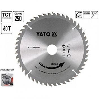 Yato YT-6072 - Sierra circular con carburo 250 x 60 x 30 mm