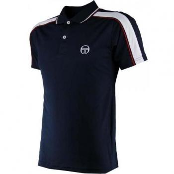 Sergio Tacchini Set Polo TCP - Polo para hombre, color azul marino, talla S