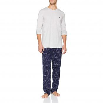 HOM Colibri Long Sleepwear, Pijama para Hombre, Azul
