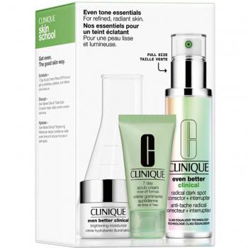 Estuche de Regalo Clinique Even Better Clinical - Lote de productos para el cuidado de la piel que incluye suero, crema hidratante y protector solar, diseñado para mejorar el tono de la piel y reducir manchas oscuras