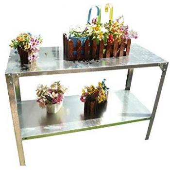 Estantería para plantas Petunia de acero zincado resistente a la corrosión - 115 x 50 x 75 cm