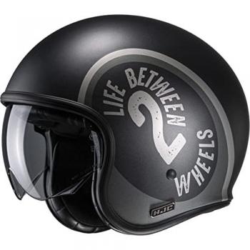 Casco Jet HJC V30 Harvey MC5SF - Negro Gris (M)
