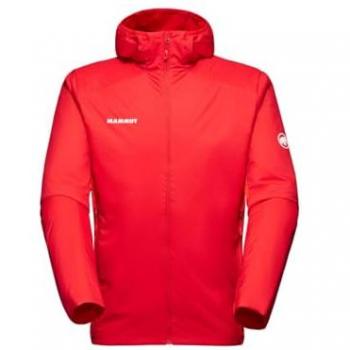 Mammut Rime Light Insulated Flex Hooded Jacket for Men - Lightweight Red XL