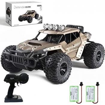 KINSAM Coche Teledirigido, 1/16 Coches Teledirigidos, 2.4GHz Coche Rc ,25km/h Coches Teledirigidos Para Niños y Adulto,Coches Rc Alta Velocidad Funcionando Durante Más de 30 minutos