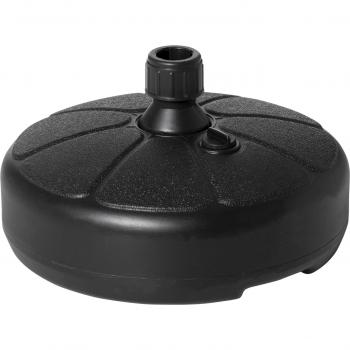Base de Sombrilla Rellenable de Agua/Arena 13/19 kg - Negro