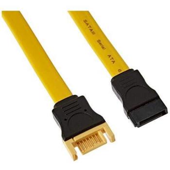 Cable SATA III DeLOCK 0,5 m Marrón - Extensión 6 Gb/s para PC