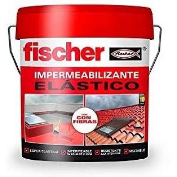 Fischer Pintura impermeabilizante Terracota con fibras, resistente al agua y exteriores, 750 ml