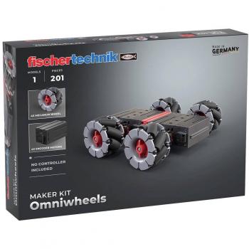 Kit de Construcción Maker Omniwheels - Fischertechnik - Robot Programable y Juego de Experimentación para mayores de 14 años