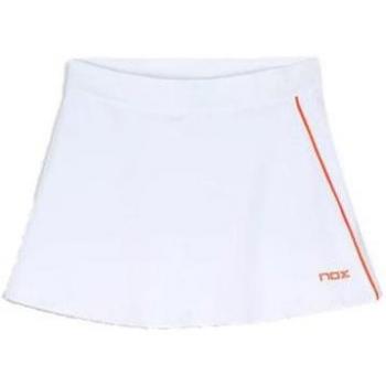 Nox Team Skirt Falda de Pádel para Mujeres Blanco con Short Interior Tecnología Balance Fresh - M