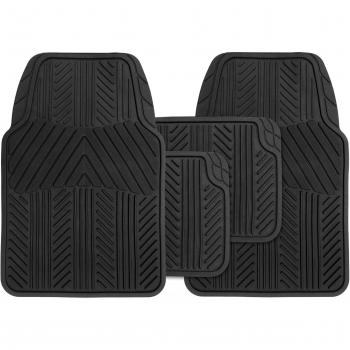 Streetwize SWCM99 Valour Black Rubber Mat Set (4 Pieces)