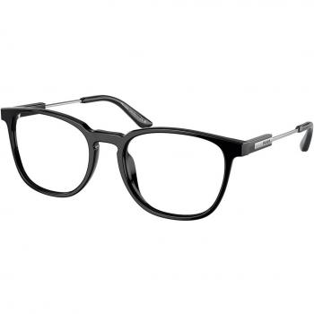 Prada PR 19ZVF Asian Fit 1AB1O1 Men's Eyeglasses Black Size 54 - Blue Light Block Available
