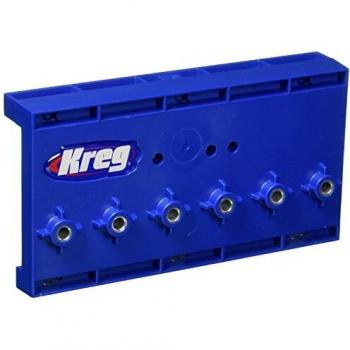 Plantilla de perforación Kreg LR32 para pasadores de estantería 32 mm