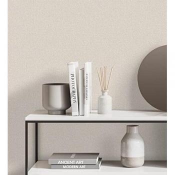 Papel Pintado Vinílico Cairo 681176 Efecto Fibra Vegetal de Yute con Textura en Relieve - Muestra DIN A4