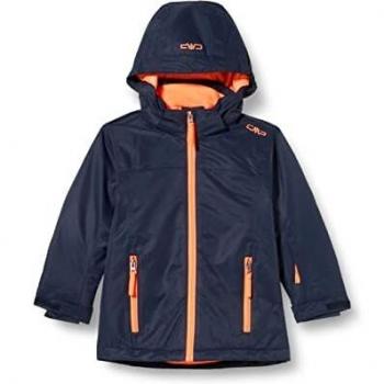 CMP Chaqueta Infantil Snaps Hood, Azul/Negro, 164 para Niños