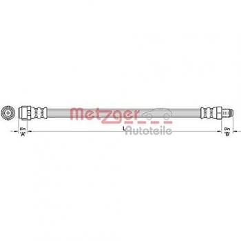 Metzger 4110317 Tubo flexible de frenos