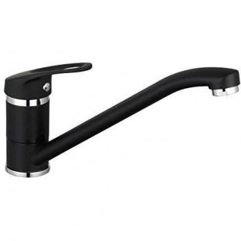 Grifo monomando de cocina EISL SPEED negro cromado