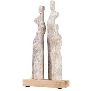 Adda Home Figura Decorativa de Madera de Mango 20x10x41 Cm