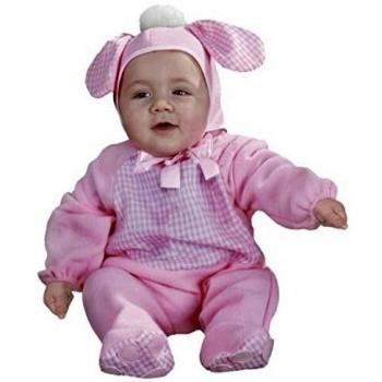 Disfraz de Perrito Rosa 6-12 meses para Bebés