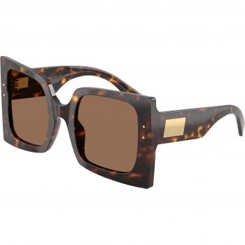Dolce & Gabbana DG4490 502/73 Women's Brown Tortoiseshell Acetate Square Sunglasses 53mm