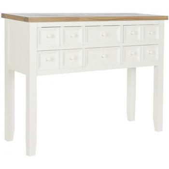 Consola Paulownia Beige 103x35x80 con 10 Cajones Fijalo