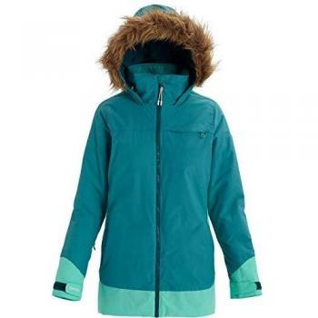 Burton Lelah Chaqueta de snowboard para mujer, Mujer, gris oscuro/negro, small
