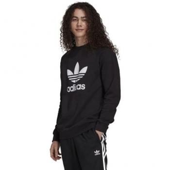 Adidas Originals Trefoil Crew Sweatshirt - Men's Black/White, Size L