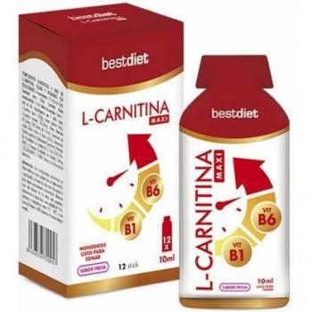 Best Diet L-Carnitina Diet 12 Sticks - Suplemento de Nutrición Deportiva y Quemador de Grasa