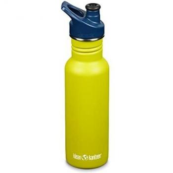 Botella Klean Kanteen Classic Narrow 532ml con Tapa Deportiva - Manzana Verde