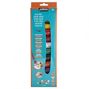Kit de Pintura Gouache Primacolor 12 Tubos de 20 ml - Colores Vivos para Niños