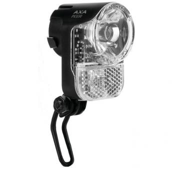AXA - Luz delantera Pico 30 Switch On / Off LED Dynamo Negra