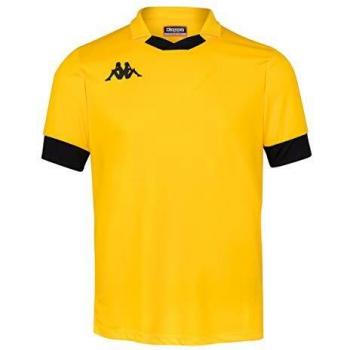 Kappa TRANIO Polo Camiseta de equipación, Hombre, Amarillo/Negro, M