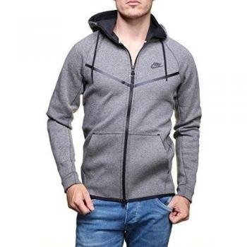 Nike M Nsw Tch Flc Wr Hoodie Fz - Sudadera para hombre, color gris, talla M