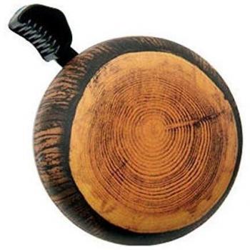 Electra Sonnette Timbre de Madera Marrón con Campana Cúpula