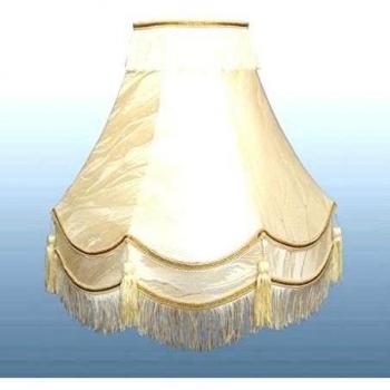 22 TRADITIONAL FULLY LINED CREAM/GOLD LAMP SHADE