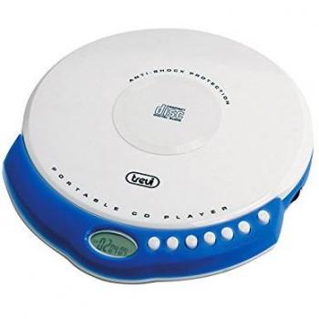 Reproductor de CD Portátil Trevi CMP 498 Blanco con MP3, CD-R/RW, Display LCD y Temporizador de 60/120 Segundos