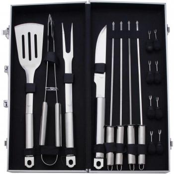 Pradel Excellence WB107 - Utensilios de Barbacoa en maletín