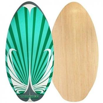 Waimea - Skimboard Flat País Madera 41 Inch/104 cm, verde esmeralda/antracita/blanco, 52 Wd