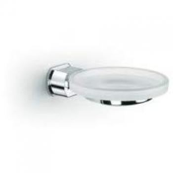 Baño Diseño - Jabonera Pared Cristal Pop De Baño Diseño Cromo