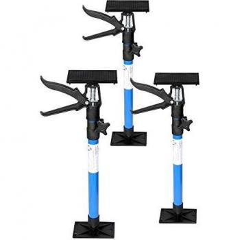 Set de 3 Tensores Extensibles para Marcos de Puertas 51-115cm Capacidad 30kg Placa de Presión Inclinable 45°
