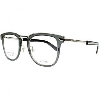 Police Men's Transparent Optical Glasses Frame CV Q042 BRO 52 One Size