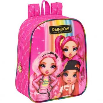 Mochila Guardería Adaptable al Carro Rainbow High - Safta