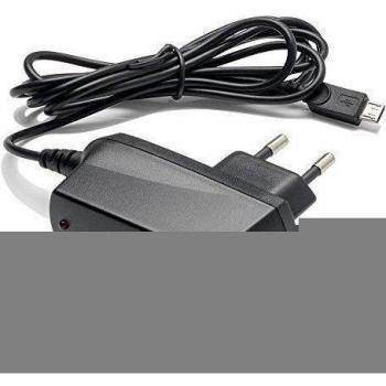 Slabo Cargador Red Micro USB - 1000mA - para BQ Aquaris A4.5 | Aquaris E5 | Aquaris V | Aquaris X5 | Aquaris X5 Plus Cargador rápido de Viaje para el móvil - Negro